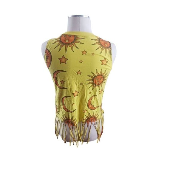 Celestial Fringed women's large festival shirt sun's and moons - Picture 2 of 3